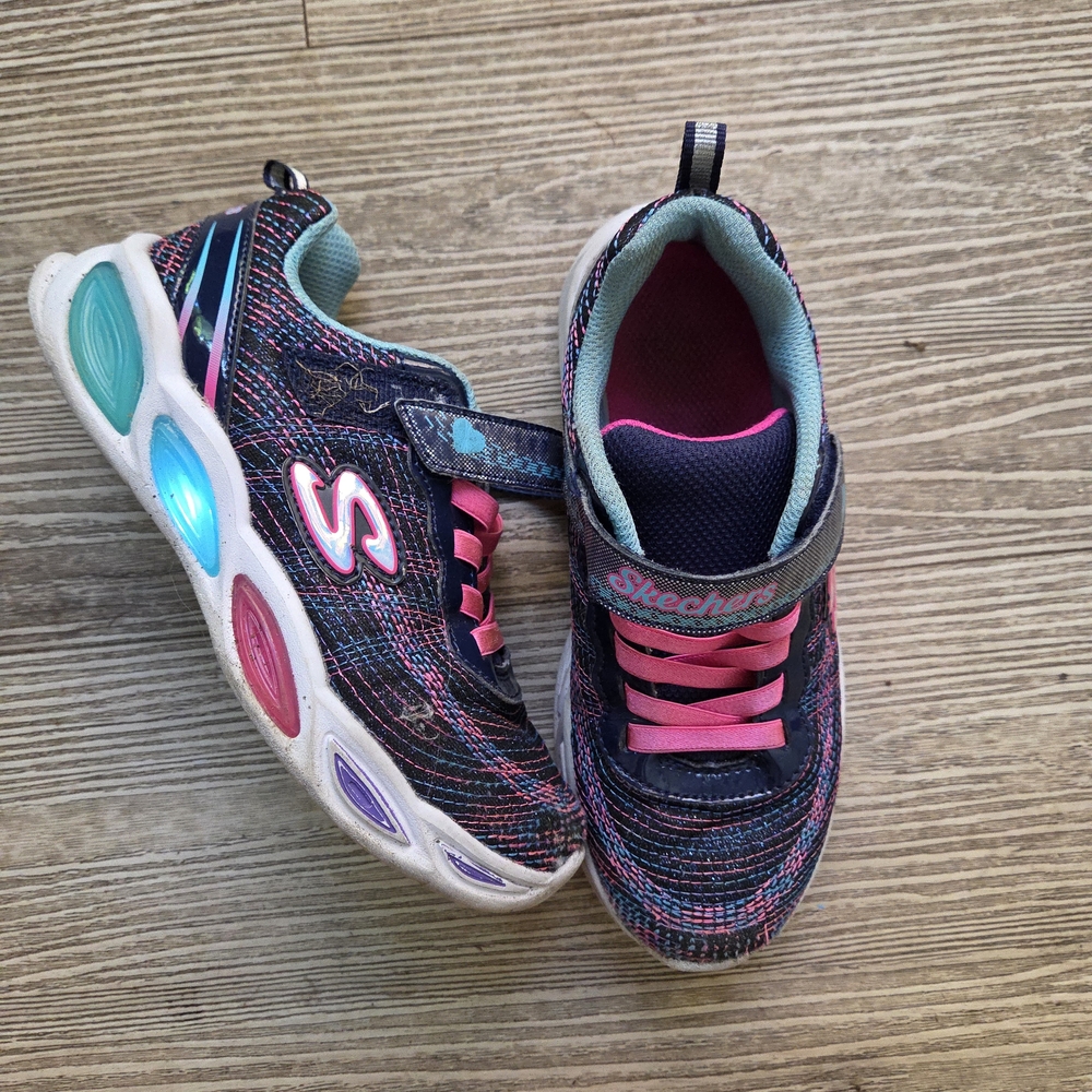 Skechers Kids' Light-Up Sneakers - Pink and Blue